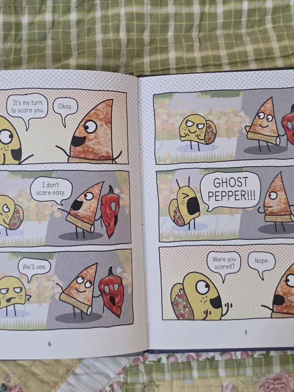Pizza and Taco Dare to Be Scared! Hardcover Book